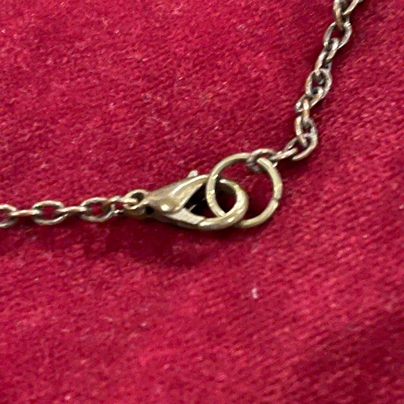 Antiqued Brass Steampunk Heart Necklace with chain - Picture 3 of 3